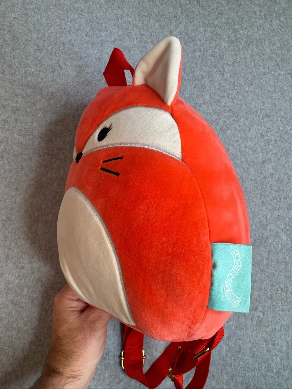 Squishmallows “Fifi” 14 inch Red Fox Plush Backpack